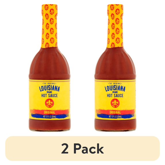 (2 pack) The Original Louisiana Brand Hot Sauce, Original, 12 fl oz Bottle
