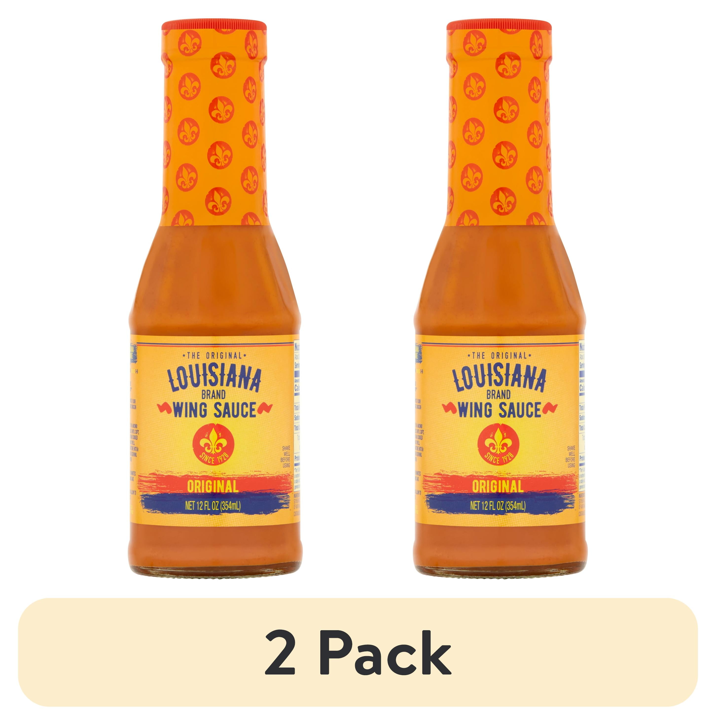 (2 pack) The Original Louisiana Brand Wing Sauce, Original, 12 fl oz Bottle