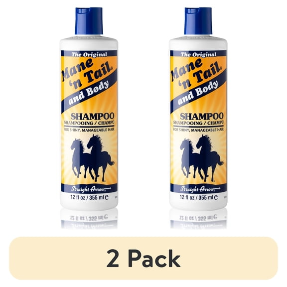 (2 pack) Mane 'n Tail and Body Original Formula Shampoo 12 oz – High Lather, Moisturizing Cleanser for Shine, Body & Manageability