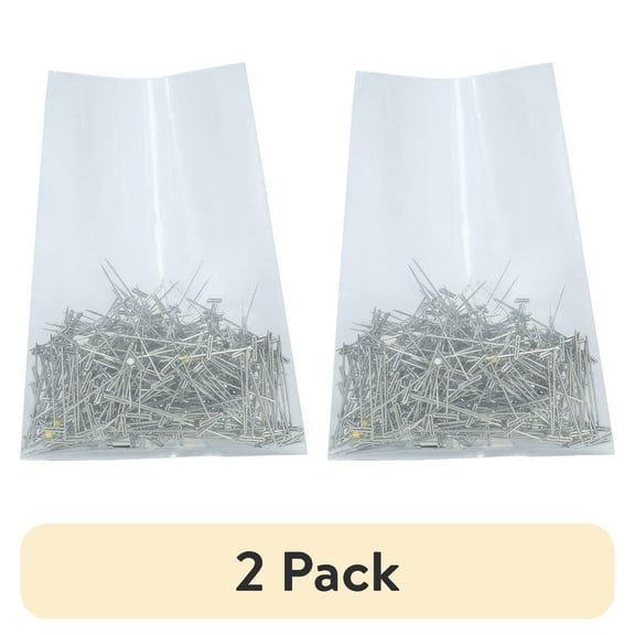 (2 pack) Partners Brand Flat Poly Bag,9 x 18",4 mil,PK500 PB1165