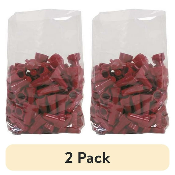 (2 pack) The Packaging Wholesalers Gusseted 1 Mil Poly Bags 15" x 9" x 24" Clear 500/Case PB1362