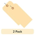 thumbnail image 1 of (2 pack) The Packaging Wholesalers Shipping Tags Pre-Wired 10 Pt. 5 1/4" x 2 5/8" Manila 1000/Case G30063, 1 of 3