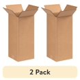 thumbnail image 1 of (2 pack) The Packaging Wholesalers Tall Corrugated Boxes 8" x 8" x 18" Kraft 25/Bundle BS080818, 1 of 4