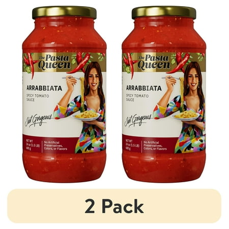 (2 pack) The Pasta Queen Arrabbiata Sauce, 24 oz Jar