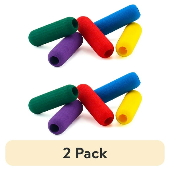The Pencil Grip The Classics Soft Foam Pencil Grips, Ergonomic Writing Aid For Lefties And Righties, 1.5 Inch Long, Assorted Colors, 12 Count