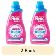 2 pack The Pink Stuff, Miracle Liquid Laundry Detergent, Sensitive Skin, Rhubarb Scent, 32.5 oz 30 Loads