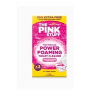 2 pack The Pink Stuff Miracle Power Foaming Toilet Cleaner, Self-Activating Formula, Stain Remover, 3 Treatments, 10.5 oz