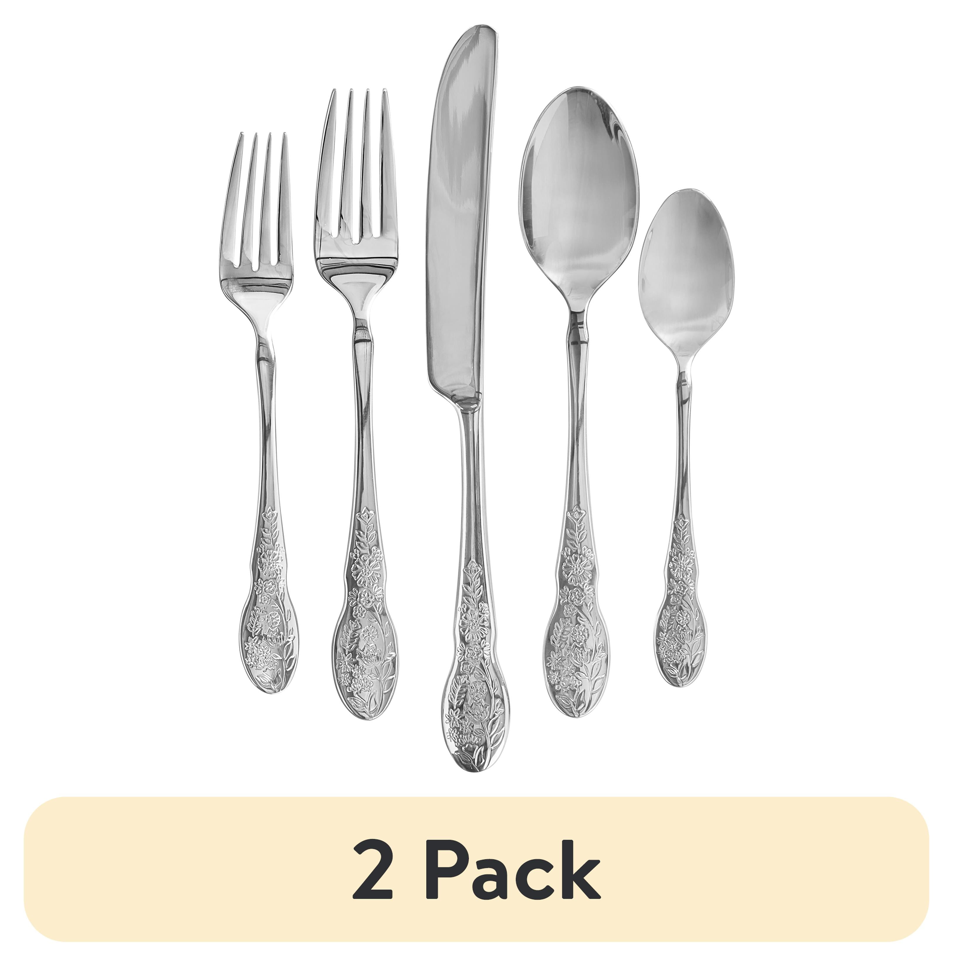 (2 pack) The Pioneer Woman Mazie 20-Piece Flatware Set, Service for 4 - Walmart.com