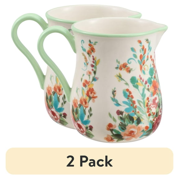 (2 pack) The Pioneer Woman Stoneware Painted Meadow Utensil Holder