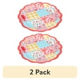 thumbnail image 1 of (2 pack) The Pioneer Woman Patchwork Medley Melamine Dinner Plate, Coral, 1 of 9
