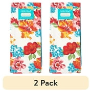 (2 pack) The Pioneer Woman Wildflower Whimsy Juego de Toallas de Cocina, Multicolor, 16\"An x 28\"L, 2 Piezas