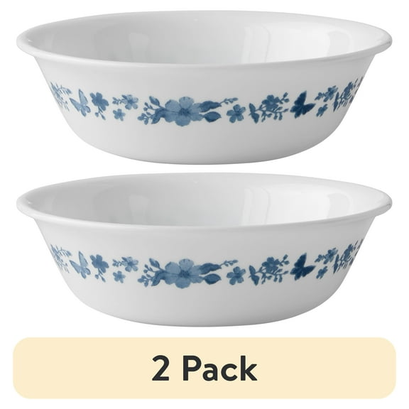 (2 pack) The Pioneer Woman by Corelle Bowl, Evie, Blue