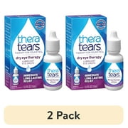 2 pack TheraTears Dry Eye Therapy Lubricating Eye Drops, Daily Use, 0.5 fl oz Bottle