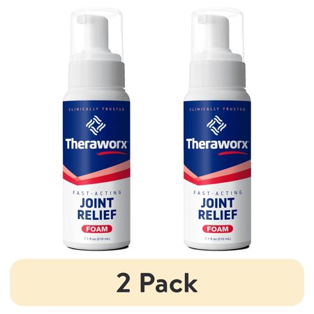(2 pack) Theraworx Fast-Acting Joint Relief Foam, Helps Relieve Joint Inflammation, 7.1 oz
