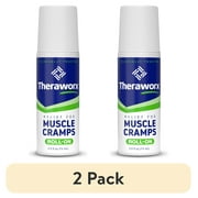2 pack Theraworx  Muscle Cramps Relief Roll-On Made with Magnesium Sulfate, Fast-Acting Muscle & Leg Cramp Support Paraben-free 2.5 fl oz