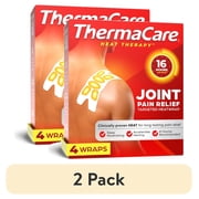 2 pack ThermaCare Joint Pain Therapy Heat Wraps, 4 Count, Pain Relief Patches
