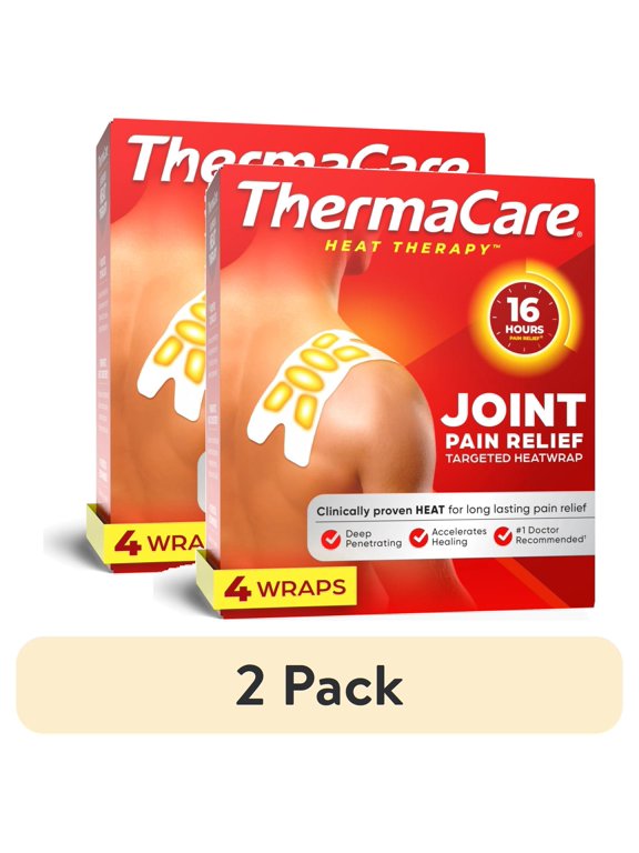 (2 pack) ThermaCare Joint Pain Therapy Heat Wraps, 4 Count, Pain Relief Patches