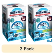 2 pack Thermacell E-ZoneGuard Patio + Rechargeable Mosquito Repeller + Fast Charging Dock with 36-Hr Refill and 6.5-Hr Battery
