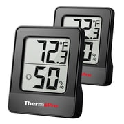 2 pack TempPro TP49BW Digital Thermometer Indoor Hygrometer with Temperature and Humidity Monitor for Room Temperature and Humidity Formerly ThermoPro