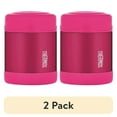 thumbnail image 1 of (2 pack) Thermos FUNtainer&trade; Stainless Steel, Vacuum Insulated Food Jar - Pink - 10 oz., 1 of 6