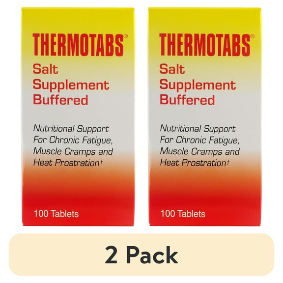 (2 pack) Thermotabs Salt Supplement Buffered Tablets, 100 ea