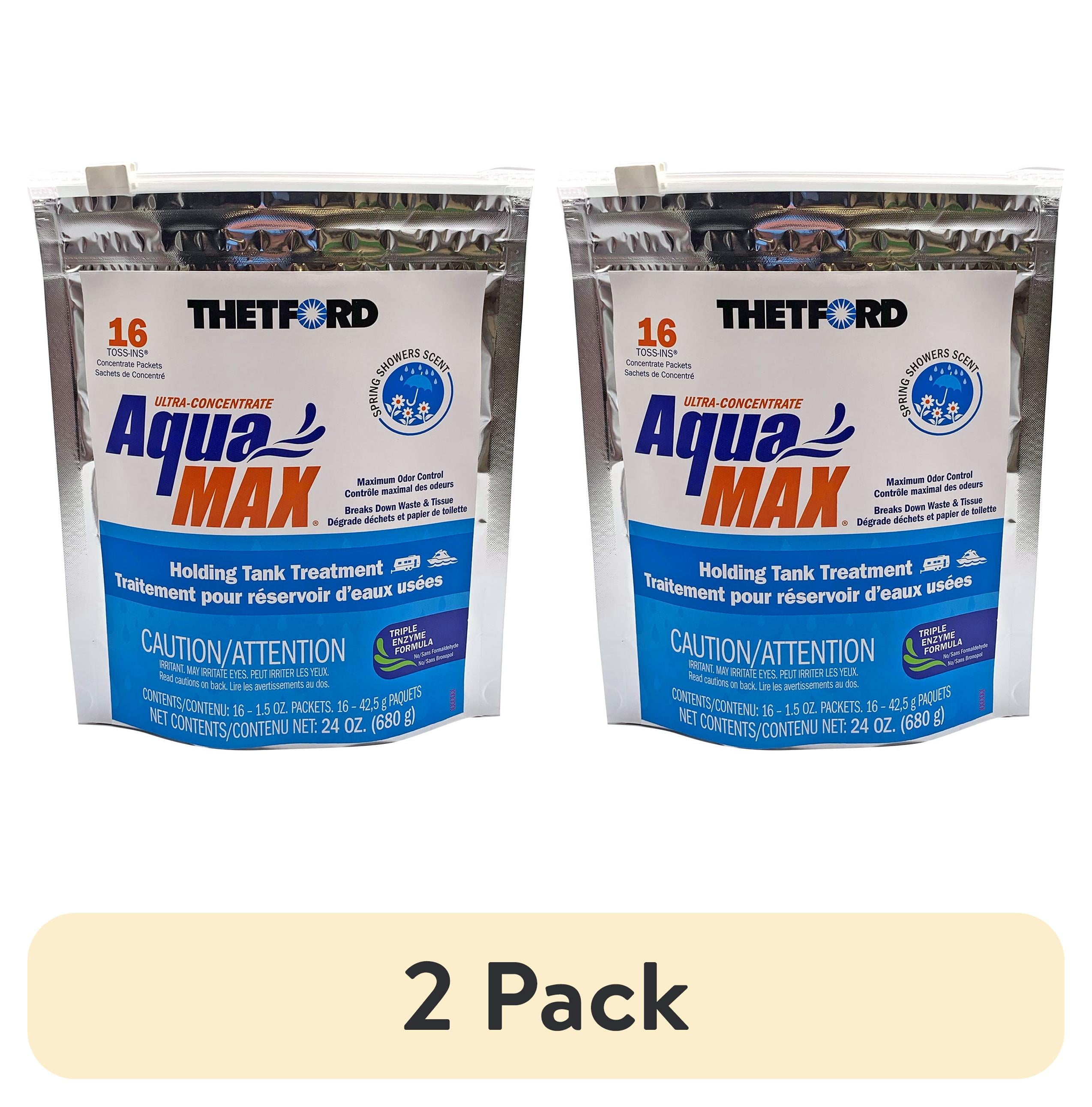 (2 pack) Thetford Aqua MAX® Spring Showers RV and Marine Holding Tank Treatment,16-Count Toss-Ins (96631)
