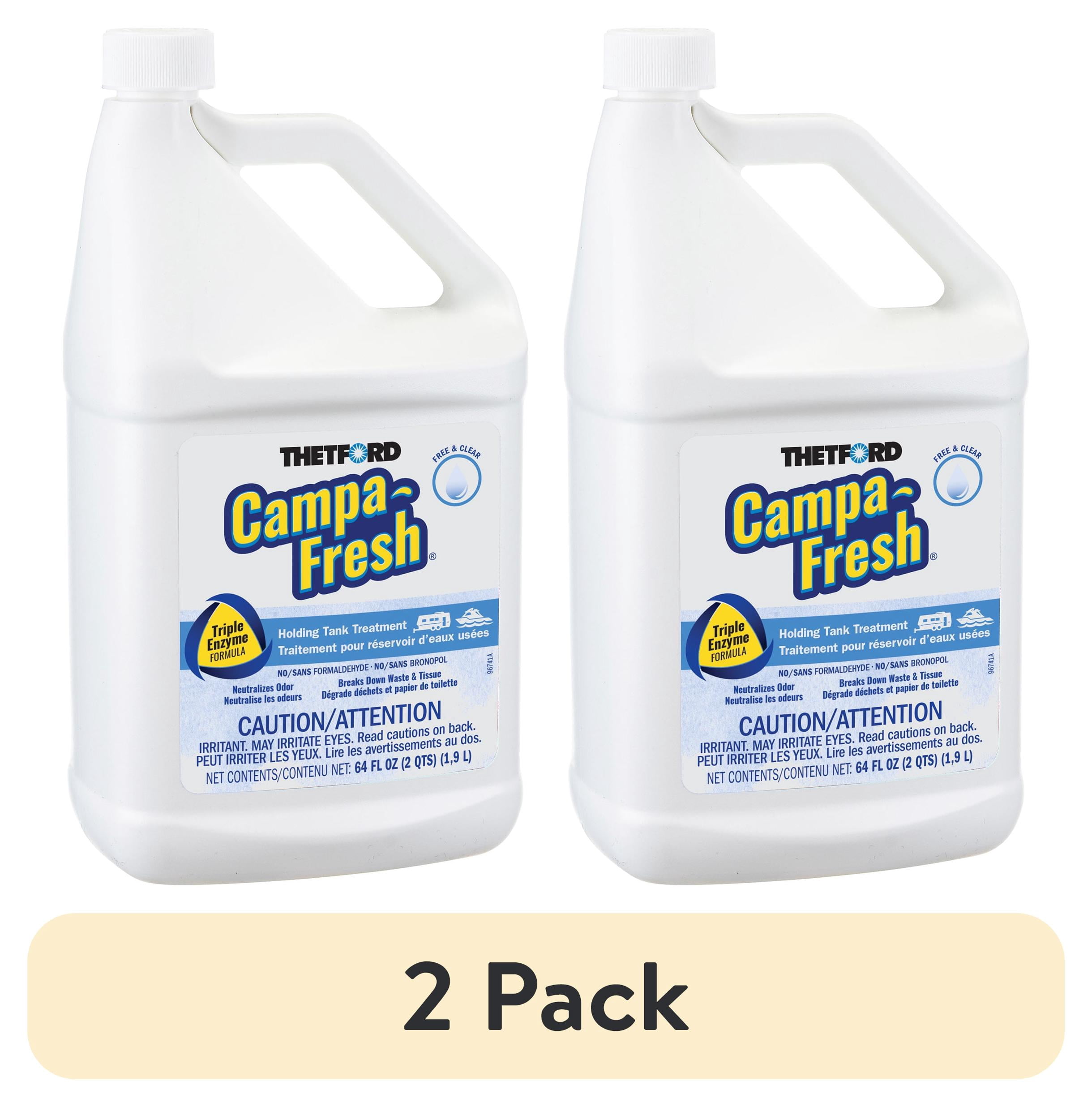(2 pack) Thetford Campa-Fresh® Free and Clear 64 oz Liquid Holding Tank Treatment