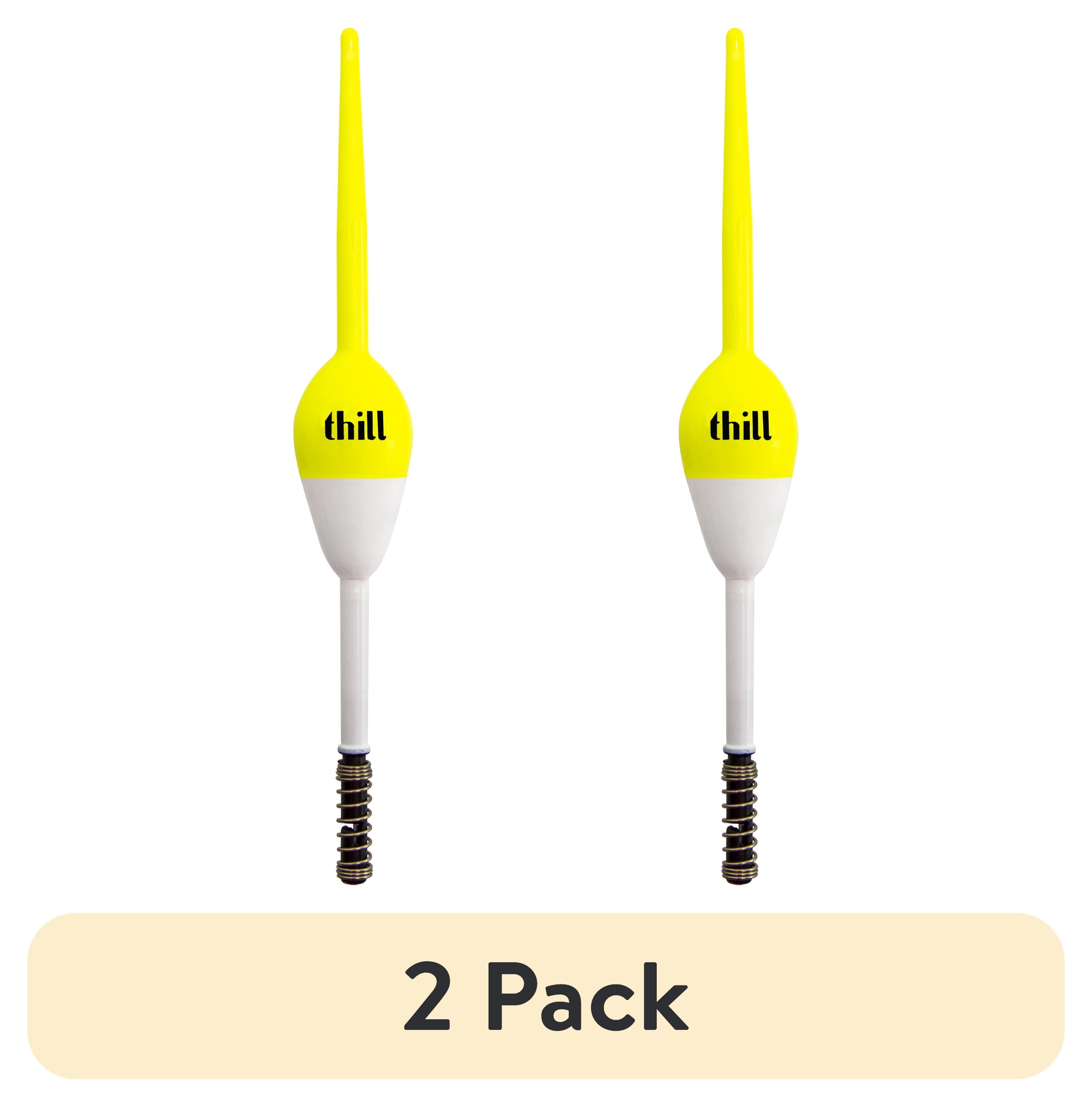 (2 pack) Thill America's Favorite Float 3/4" Oval 5 1/2" Spring Yellow