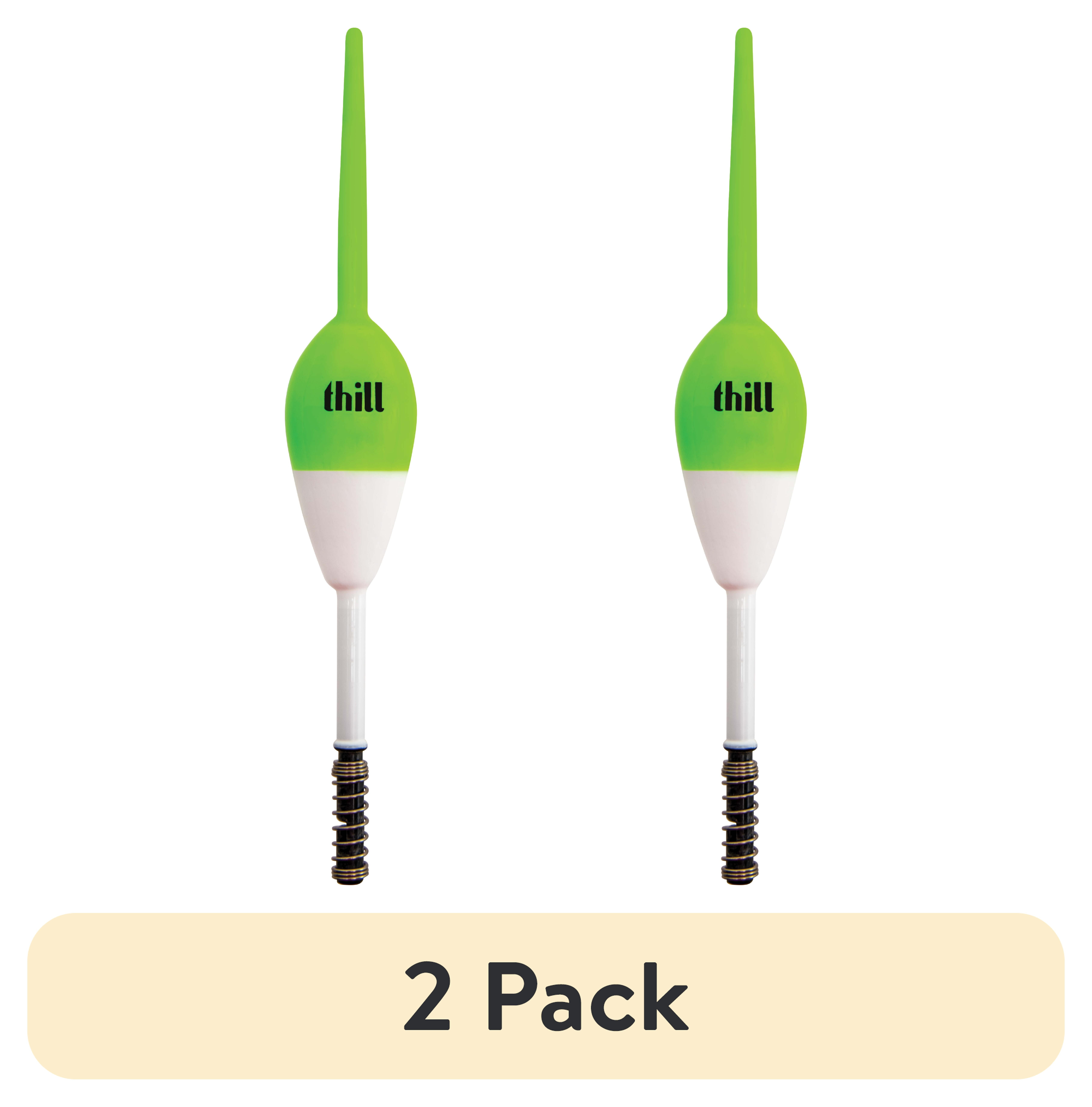 (2 pack) Thill America's Favorite Float 7/8" Oval 5 1/2" Spring Green