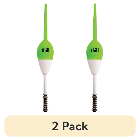 (2 pack) Thill America's Favorite Float 7/8" Oval 5 1/2" Spring Green