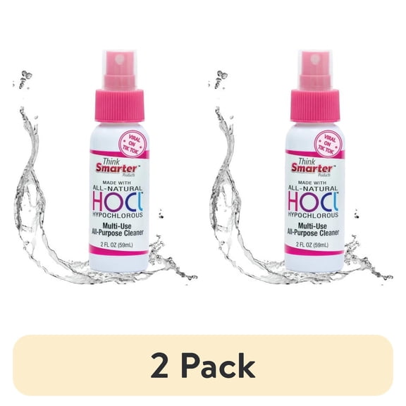 (2 pack) Think Smarter Products HOCL All-Purpose Cleaner with Hypochlorous Acid, All-Natural, 2fl oz (59mL)