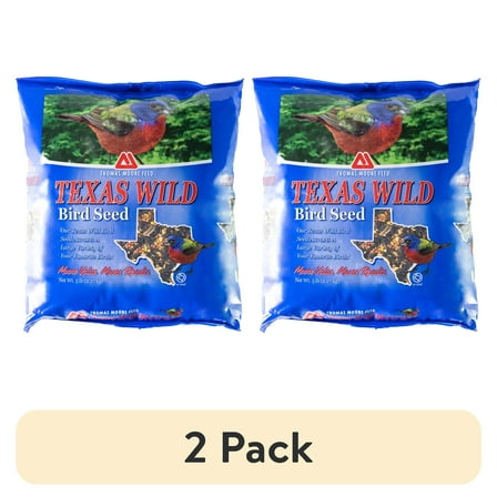 (2 pack) Thomas Moore Feeds Texas Wild Seed Dry Native Bird Food, 5 lb Bag