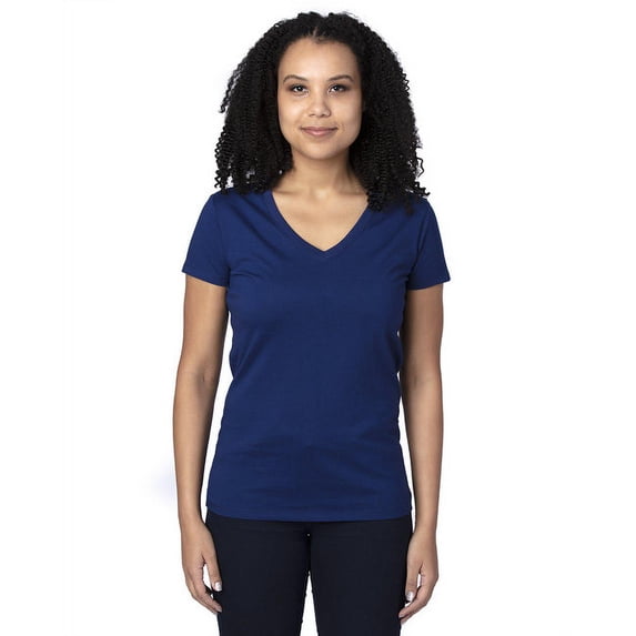 Thread Fast Apparel (2 pack) Threadfast Apparel Women's Ultimate V-Neck T-Shirt - NAVY - M ...