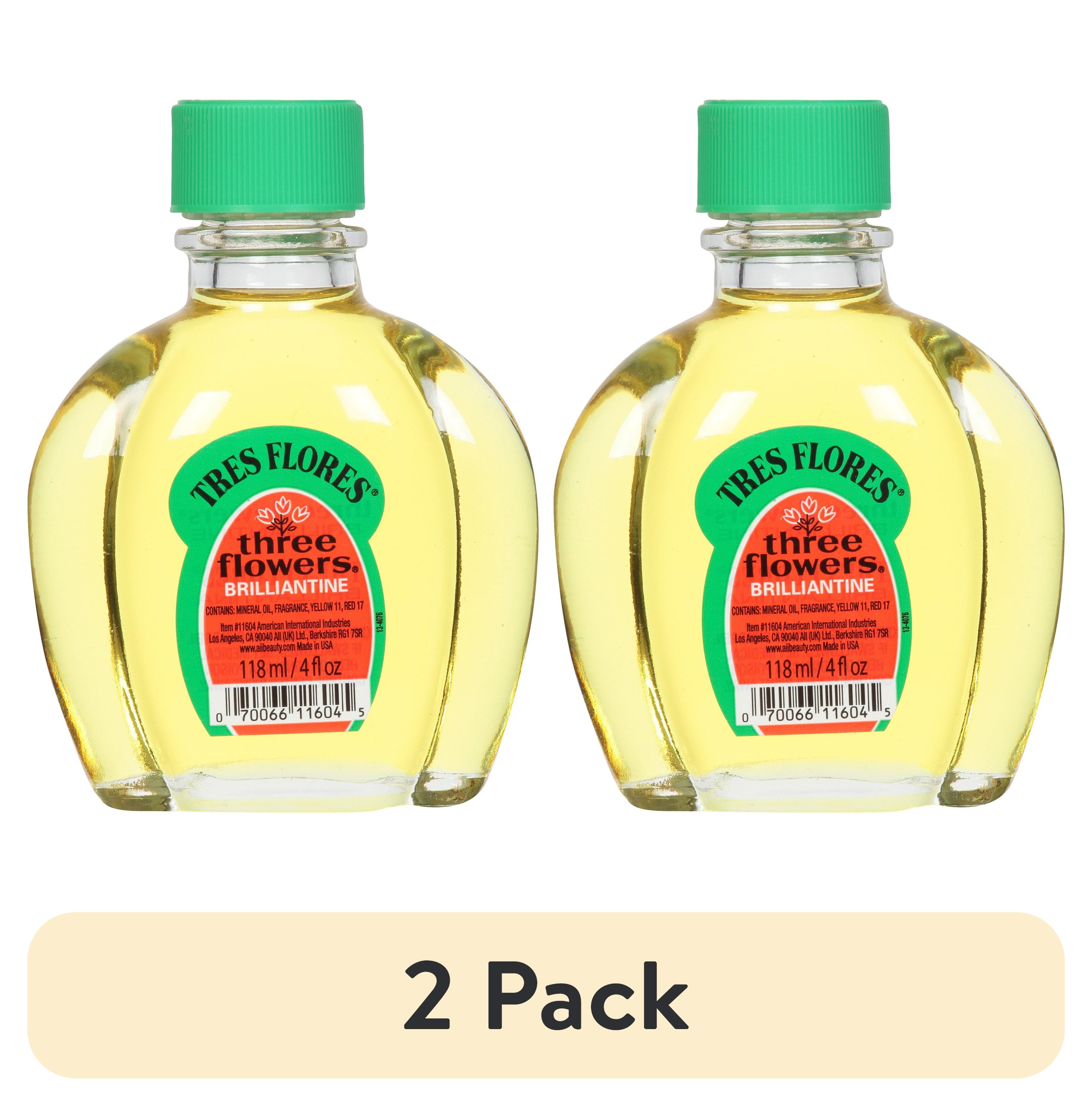 2 pack) Three Flowers Brilliantine, Men Styling Liquid Oil for All