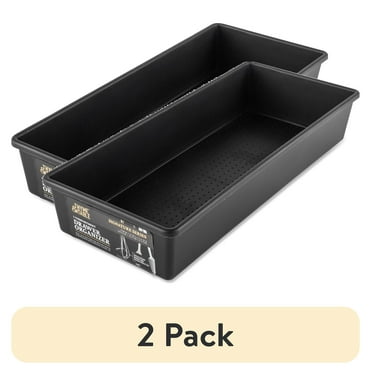 (2 pack) Thyme & Table 1 Compartment Utensil Organizer, Black