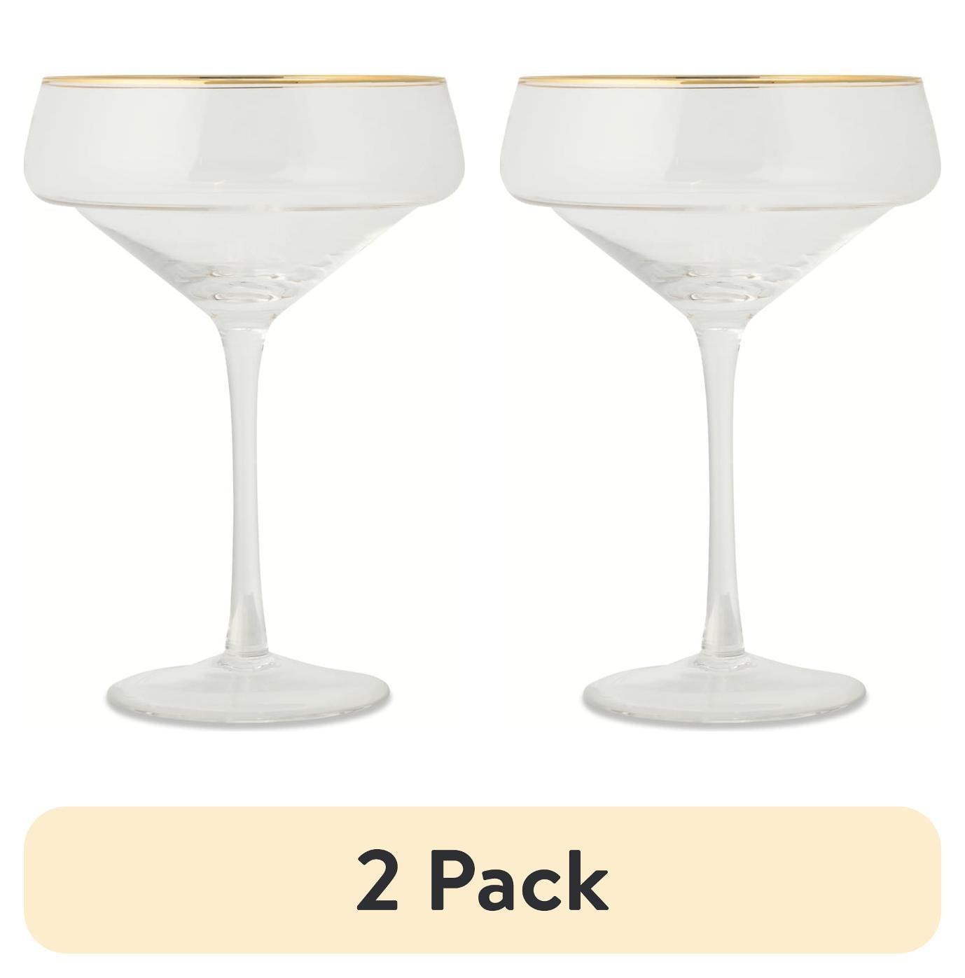 (2 pack) Thyme & Table 14 fl oz Coupe Cocktail Glass