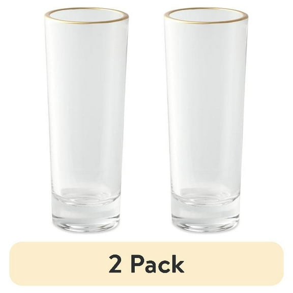 (2 pack) Thyme & Table 2 fl oz Shot Glasses, Set of 4