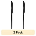 thumbnail interactive-video image 1 of (2 pack) Thyme & Table Arden Black Stainless Steel Dinner Knife, 1 of 8