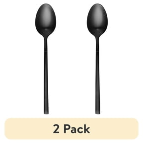 (2 pack) Thyme & Table Arden Black Stainless Steel Dinner Spoon
