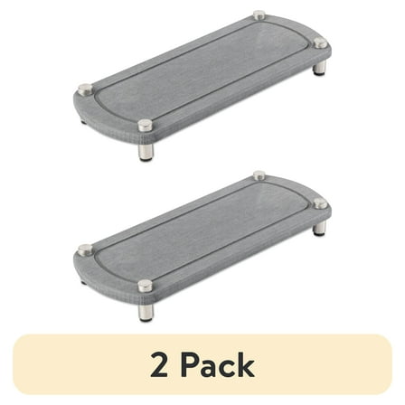 (2 pack) Thyme & Table Diatomite Sink Water Absorbing Tray, Grey