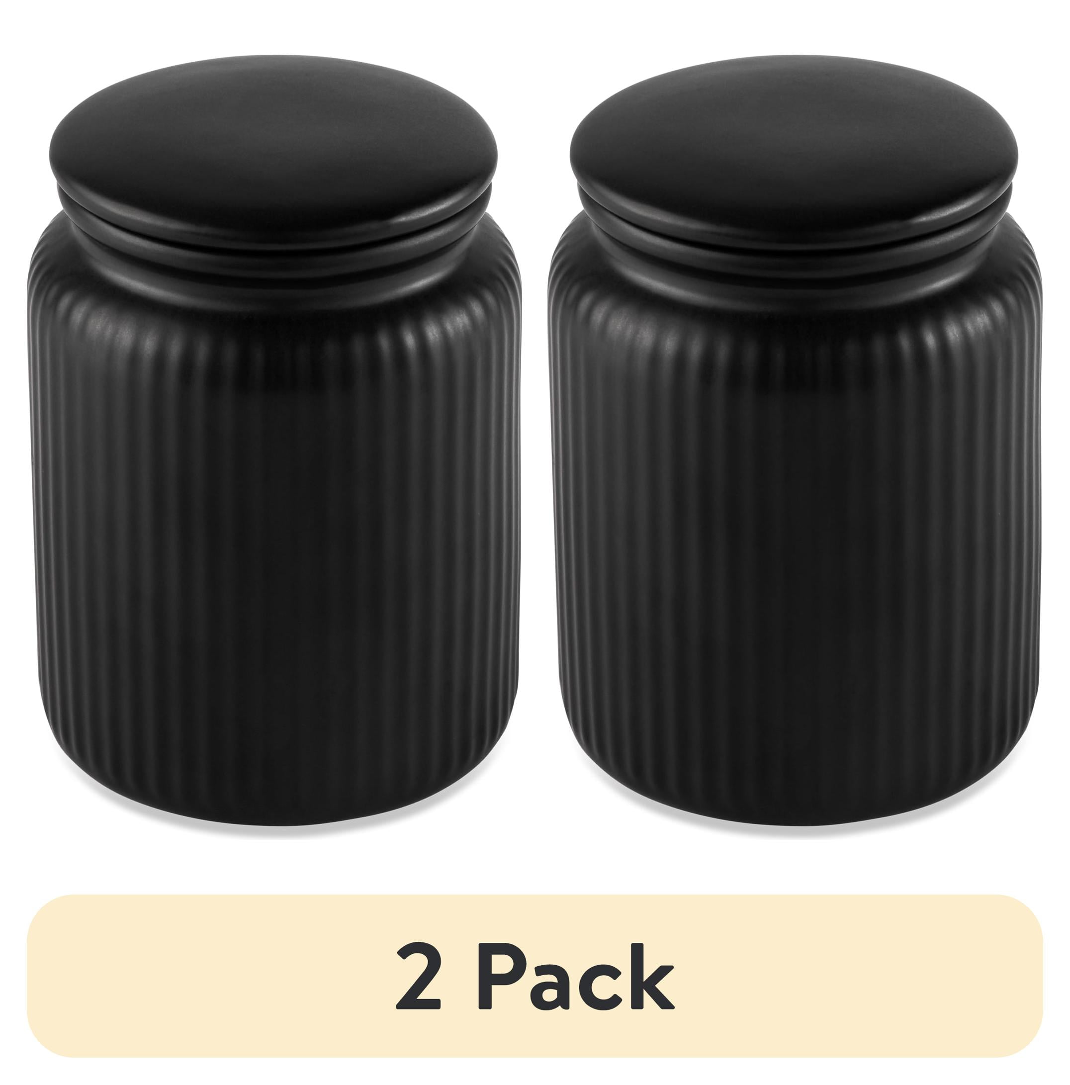 (2 pack) Thyme & Table Small (580mL) Ceramic Ribbed Kitchen ...