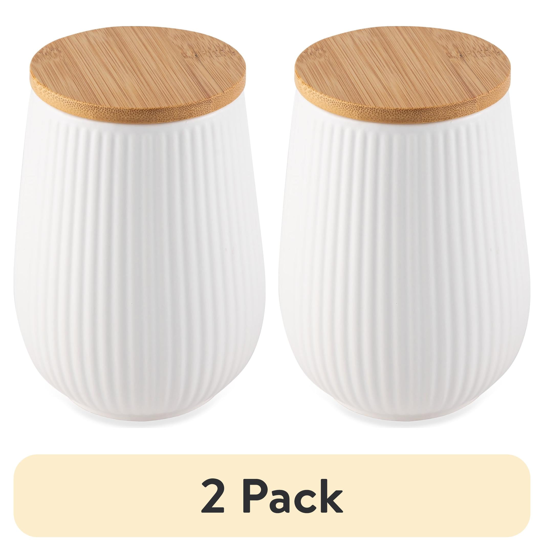 (2 pack) Thyme & Table Small (693 ml) Ceramic Ribbed Kitchen ...