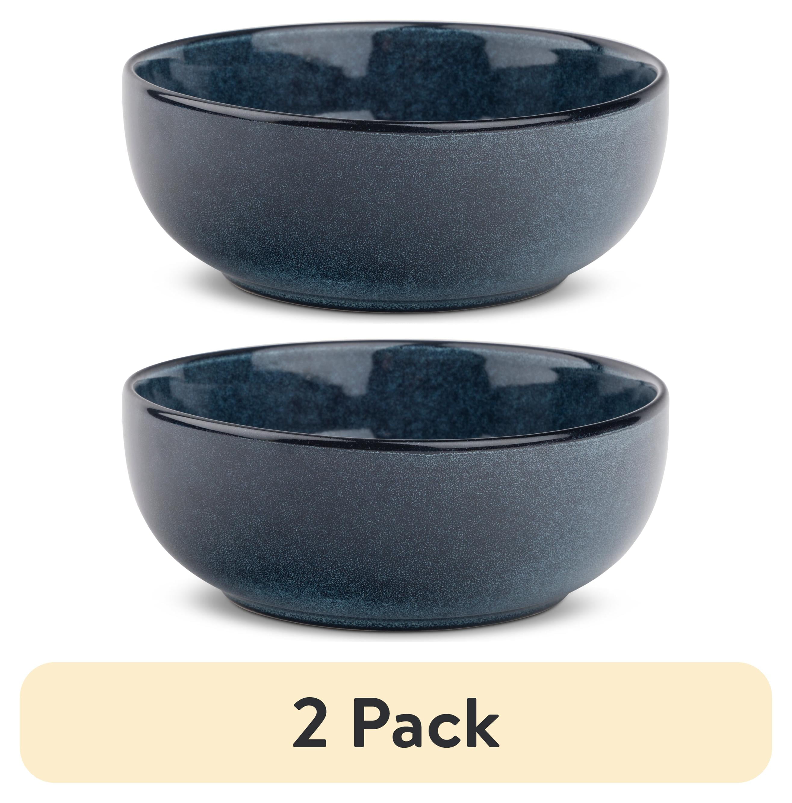 (2 pack) Thyme & Table Atlantic Ceramic Bowl Blue