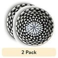 thumbnail image 1 of (2 pack) Thyme & Table Medallion Ceramic Bowl Black and White, 1 of 10