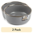 thumbnail image 1 of (2 pack) Thyme & Table Stoneware Ava Cereal Bowl, Grey, 1 of 7