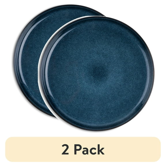 (2 pack) Thyme & Table Altantic Blue Ceramic Dinner Plate