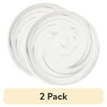 thumbnail interactive-video image 1 of (2 pack) Thyme & Table Gray Marble Ceramic Dinner Plate, 1 of 7
