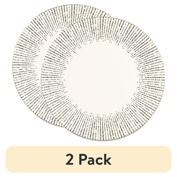 (2 pack) Thyme & Table Riley Ceramic Dinner Plate