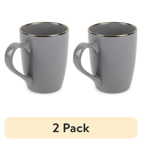 (2 pack) Thyme & Table Stoneware Mug, Ava Collection