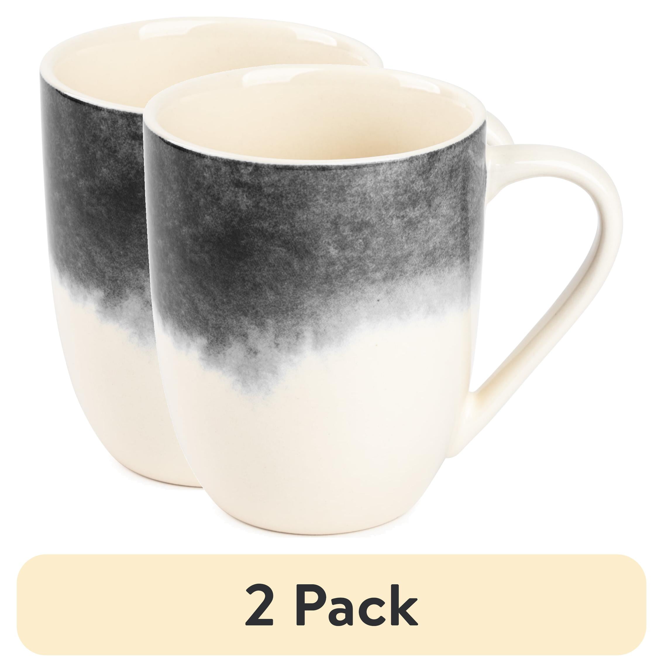 (2 pack) Thyme & Table Stoneware Drip Mug, Grey